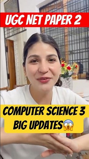 UGC NET Paper 2 Computer Science 3 Big Updates😱| Shahna Mam #shortvideo #shorts #ugcnetjune2026
