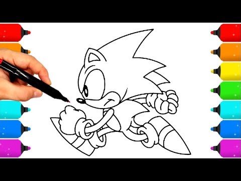 Sonic Coloring Pages NEW Coloring and Draw Sonic Coloring Compilation #1 – Sonic & Tails Edition