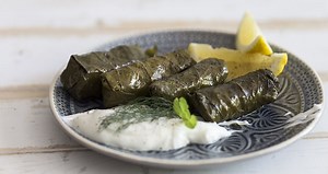 Greek Dolmades - Stuffed Vine Leaves