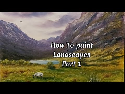 How To Paint Landscapes Part 1. Easy Oil Painting Tutorials