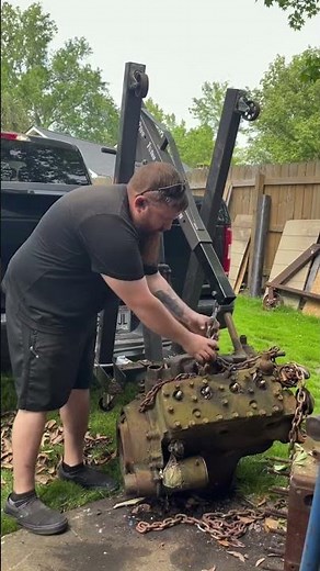 hitch mounted engine hoist #mechanic #tools #engine