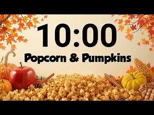 10-Minute Caramel Apple Popcorn Timer – Cozy Autumn Focus 🍎