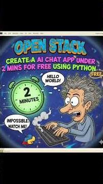 Create an AI Chat App for free under 2 minutes using Python!!