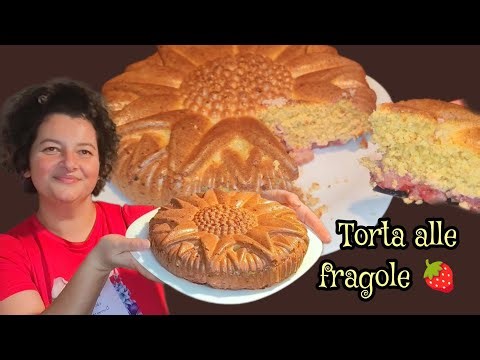 TORTA alle FRAGOLE 🍓 e YOGURT GRECO ricetta LIGHT Prăjitură cu căpșuni și iaurt grecesc