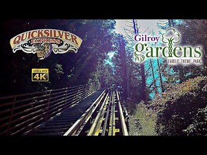 2024 Quicksilver Express Roller Coaster On Ride Front Row 4K POV Gilroy Gardens