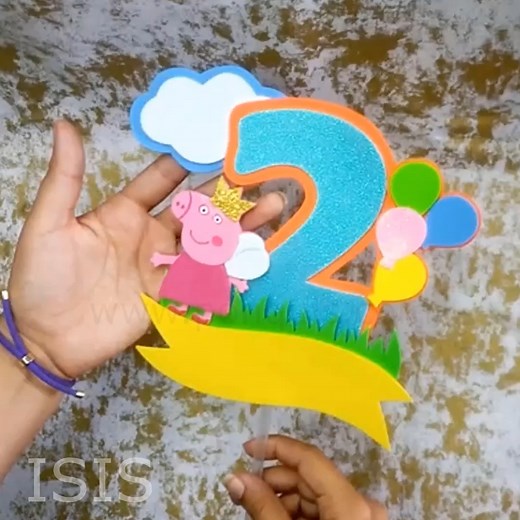 Aprende hacer un Cake Topper de Peppa Pig | Astrid Ponquis