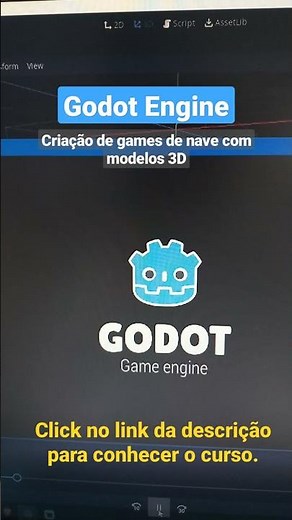 Aprenda a criar games de nave com modelos 3D na Godot Engine! #shorts