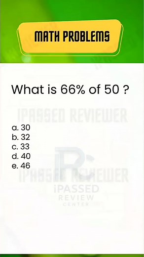 CSE Exam Reviewer: Solving Percentage Problems