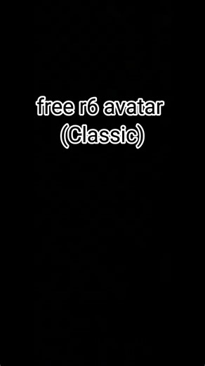 Classic r6 roblox avatar #roblox
