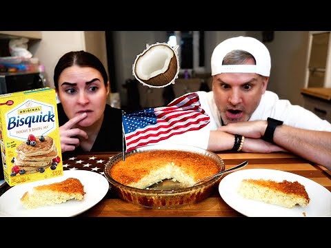 Brits Discover American Bisquick Impossible Coconut Pie for the first time !