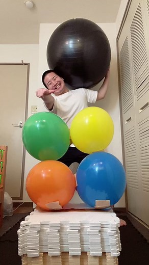 balance ball challenge バランスボールチャレンジ