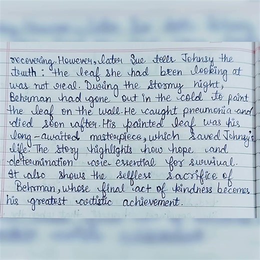 The Last Leaf 🌿 by O.Henry ||Summary || Class 👩‍🏫9 ||NCERT||Moments || English🔥