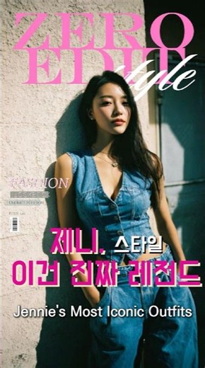 솔직히 제니는 이 착장이 레전드 아님? 🖤 (Jennie Outfit Ideas) #lookbook #beauty #룩북