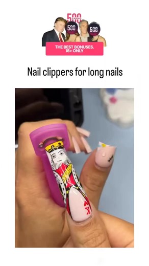 Stonky funny on Instagram: "The post features a 16-second video demonstrating a purple ergonomic nail clipper that securely holds long acrylic nails for precise trimming without bending fingers awkwardly, appealing to those with elaborate manicures. Posted by @zriellavanya , a Japanese account sharing random fun videos, it exploded to over 2 million views and 900+ likes in two days, sparking mostly positive Indonesian-language replies admiring the tool's design and nail art. Comparable wide-jaw 