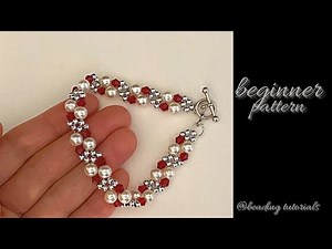 beading tutorial for beginners. beaded bracelet making