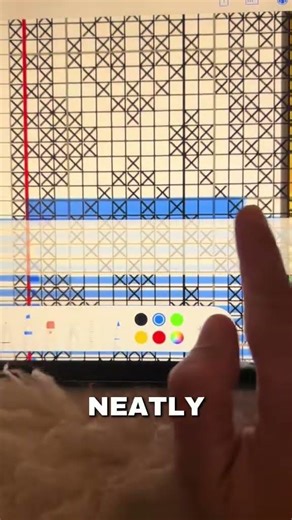 Knitting from a chart using an iPad #knitting