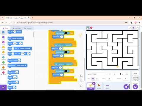 How to make Maze game in scratch