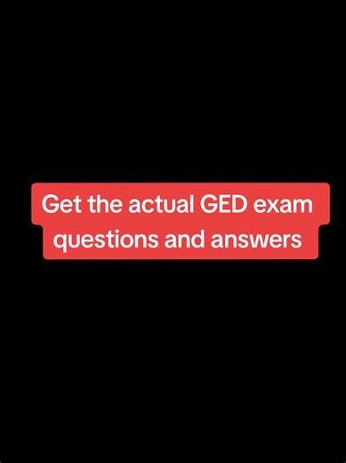 Passing your GED exams is very easy using these exact Q&As. You just have to master the answers. If that's difficult, then let me do the exams for you with a guaranteed 90%  score. Payment is after results are out. Dm, we get started #ged2025 #ged #gedsocialstudies #gedguide #gedtest
