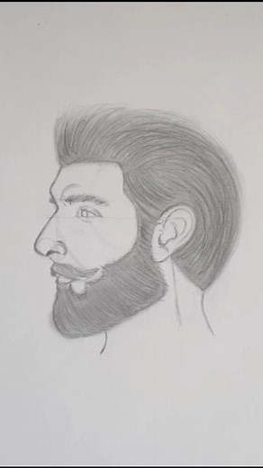 How to Draw a Male Face Side View EASY (Beginner Guide) #shorts #howtodraw #sketch