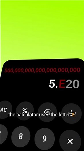 This “E” on Your Calculator Is NOT an Error!