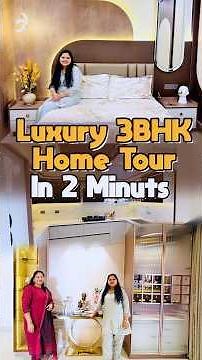 Luxury 3BHK Home Tour 🏡✨ | Dream House in Just 2 Minutes! 😍 | #Shorts #hometour #viral