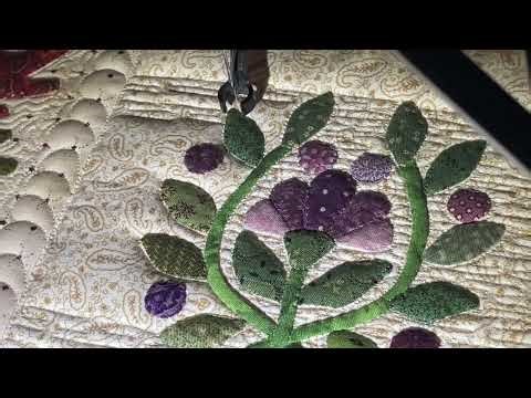 Free motion, micro quilting with Gammill classic plus long arm quilting machine. ￼