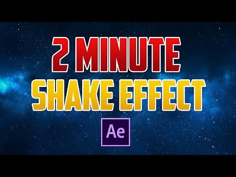 After Effects CC : How to Do the Shake Effect