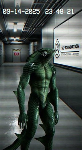 SCP Security Cam Captures Amphibious Gill-Man Breach
