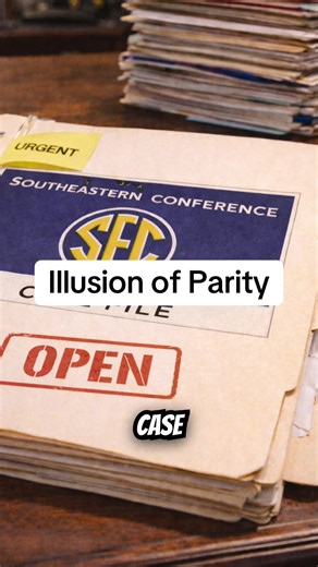 Illusion of Parity. Drop your thoughts in the comments. Southeastern Conference Southeastern Conference History Southeastern Conference Rivalry Universities of the SEC SCHOOL PRIDE REGIONAL IDENTITY #sec #secfootball #collegefootball #collegefootball25 #footballl