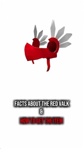 Facts About the Red Valk & How to get the item yourself — CHESER CODE🧸