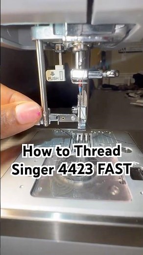 Quickly thread a Singer 4423 #singer4423 #sewingmachine #singersewingmachine #sewingtutorial