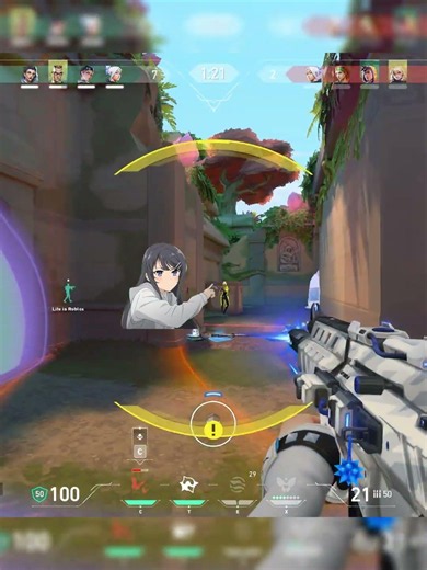 anime senpai cross? #valorant #valorantclutchmoments