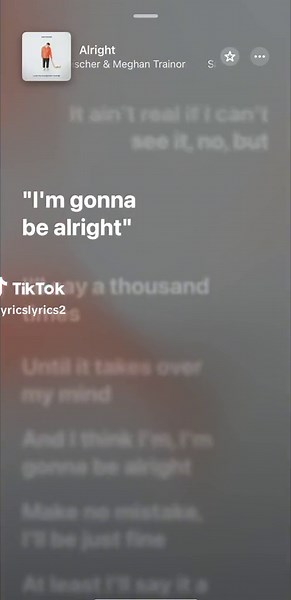 Song Lyrics Video for 'Alright' by Sam Fischer & Meghan Trainor