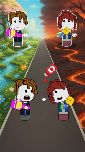 99 Night In The Forest Bacon vs Bacon Girl #robloxanimation #animation #robloxgames