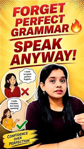 ❌Stop Waiting For Perfect Grammar ! Start Speaking Anyway 😱 #shorts #viral