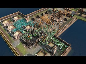 Age of Empires 4 - 4v4 CBA EPIC HUGE BATTLE | Multiplayer Gameplay