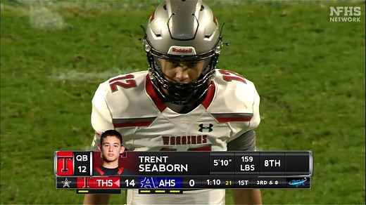 8th grade QB Trent Seaborn GOES OFF leads Alabama power Thompson to fourth straight 7A state title