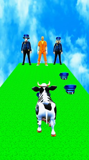 27K views · 116 reactions | Which animal crossed the bridge to find right Police hat #animation #kids #cat #dog #funny | Gaming Alien | Facebook