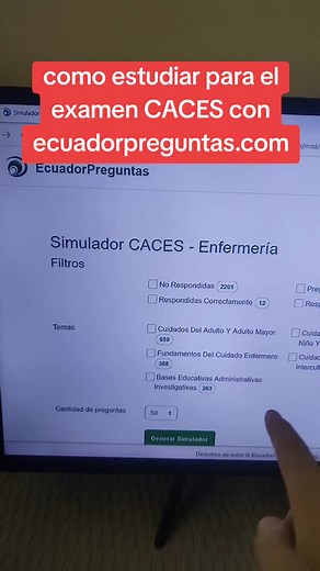 Estudia para el examen CACES con EcuadorPreguntas