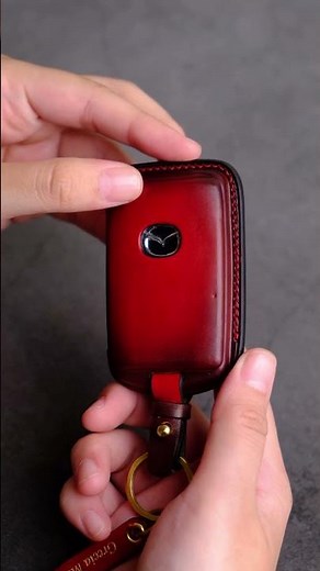 Mazda CX-70 Key Fob Cover – Handmade Patina Leather Case | Leather1993