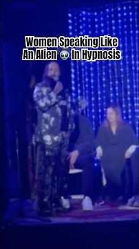 Woman Turn Into An Alien On Stage #hypnopunk #stagehypnosis #hypnosisshow