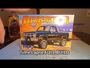 MPC 1984 GMC 4x4 Pickup Shortbed Full Build Time Lapse
