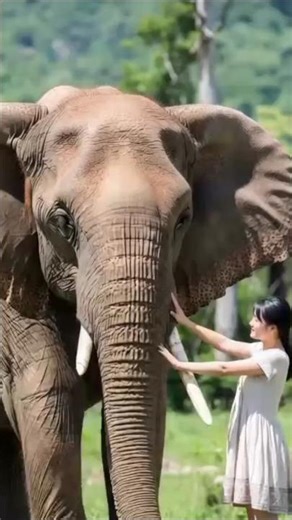 "Trunk Lift: Elephant's Gentle Giant Move!"