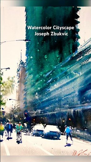 The Art of Atmosphere: Joseph Zbukvic Cityscape Collection #watercolor Slideshow