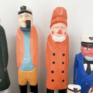 Vintage Old Salt Sea Captain Figurine | Hand Carved Wood, Nautical Decor - Etsy