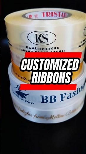 Customized Printed Satin Ribbons | City Ribbons #branding #ribbondecor #printedribbon