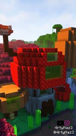 Building a Giant Mushroom House | Minecraft Timelapse.