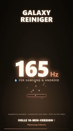 Samsung Galaxy Speaker Cleaner 💧 Water out (165 Hz)