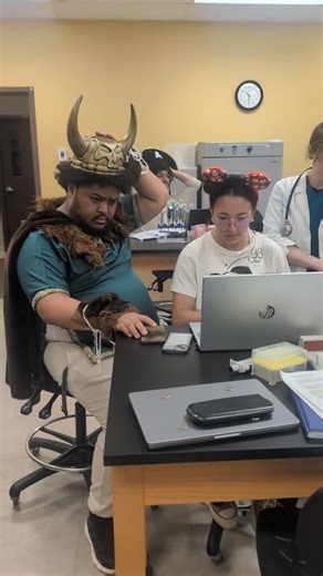 Bioscience Holland College on Instagram: "Our experiments weren’t the only things bubbling today 🧙 the Halloween spirit was alive and well in the Bioscience labs! 👻⚗️ #HappyHalloween #lablife"