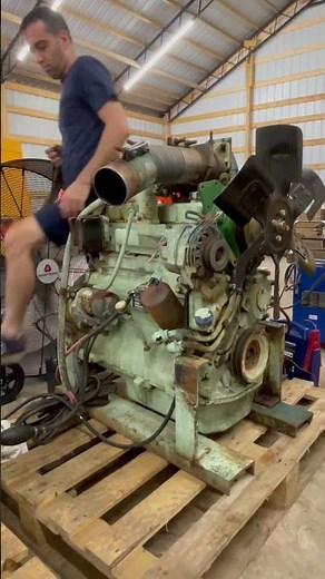 Deere 4239 TURBO Cold Start #johndeere #deerediesel #repair #diesel #mechanic #dieselengine #4239